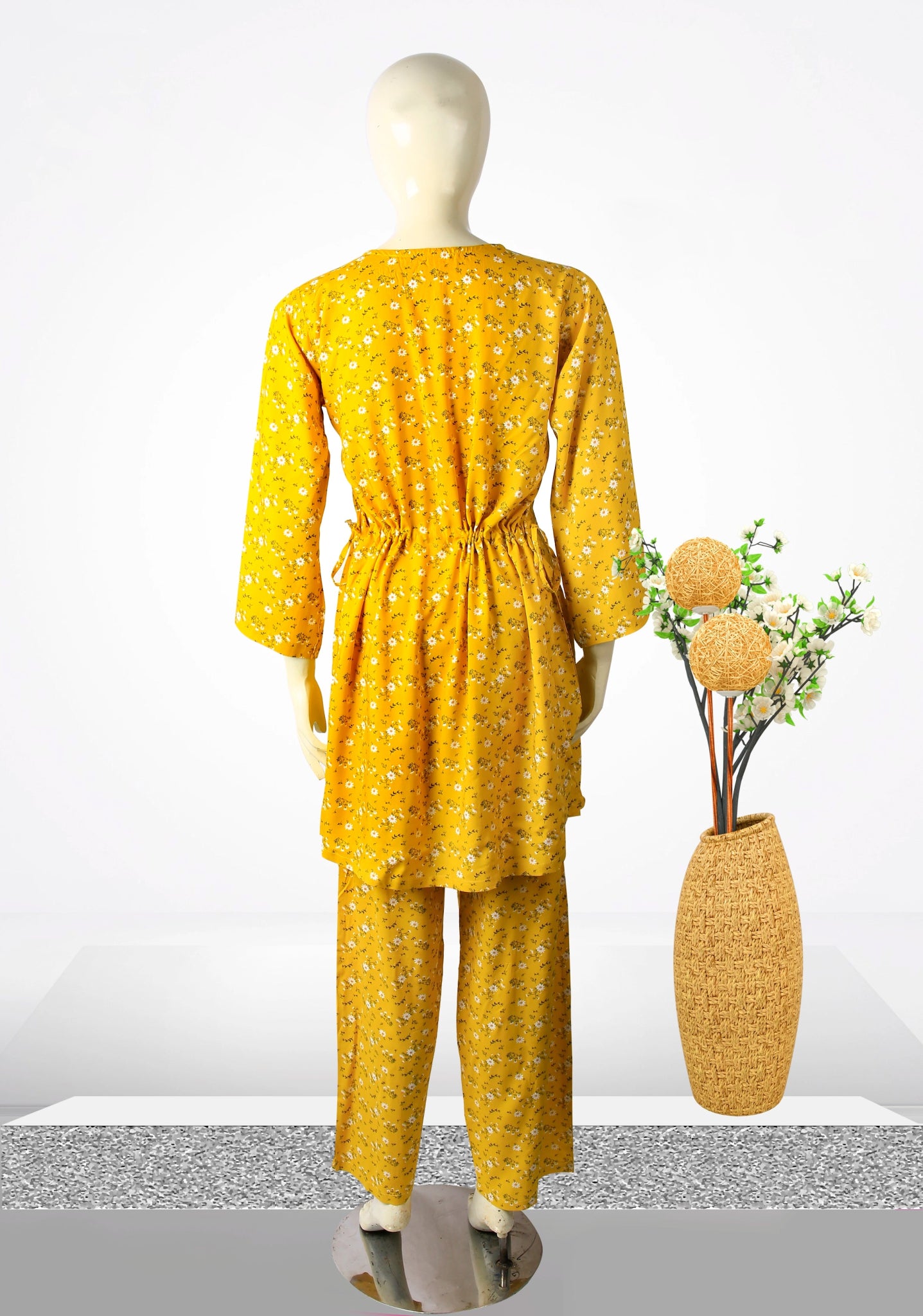 Dark Yellow Co - ord Set 2 PC's - Shamraat - Shamraat